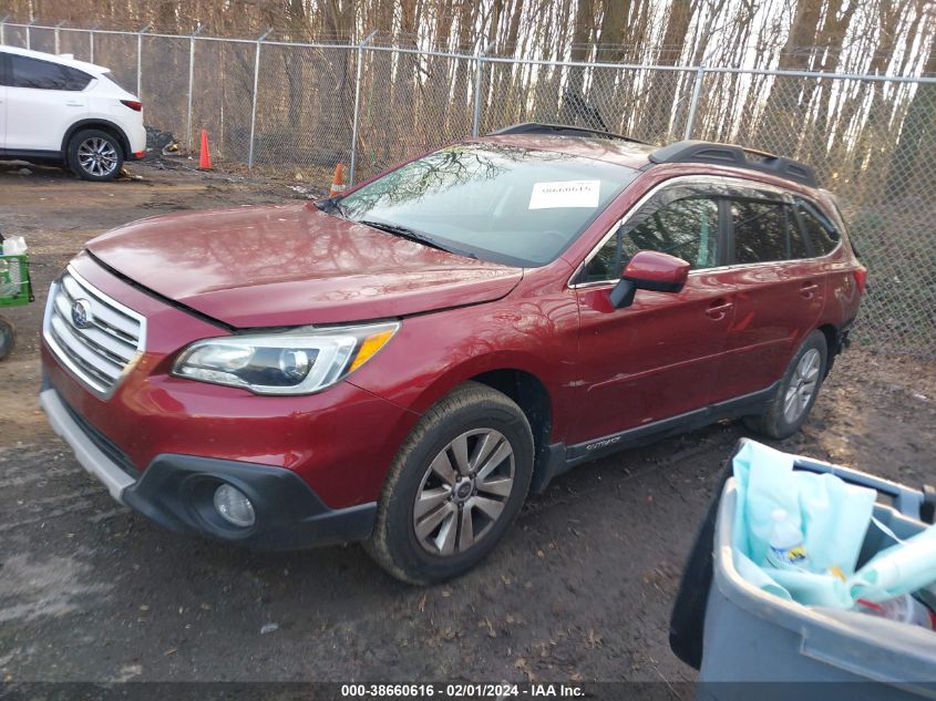 2015 SUBARU OUTBACK 2.5I PREMIUM - 4S4BSAEC7FT214756