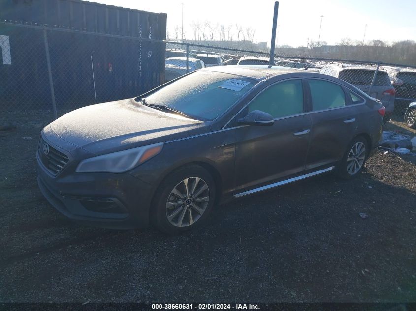 2016 HYUNDAI SONATA LIMITED - 5NPE34AF5GH315476
