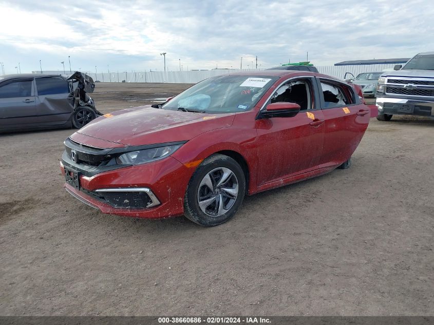 2021 HONDA CIVIC LX - 2HGFC2F64MH534596