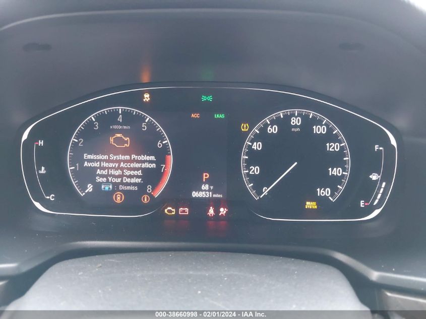 2019 HONDA ACCORD EXL - 1HGCV1F56KS132153
