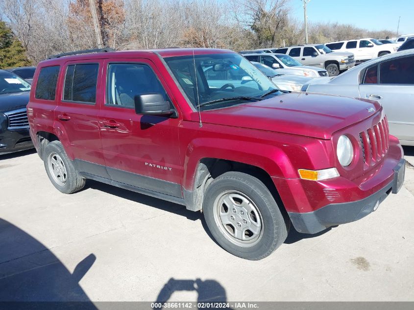 2016 JEEP PATRIOT SPORT - 1C4NJPBB0GD678728