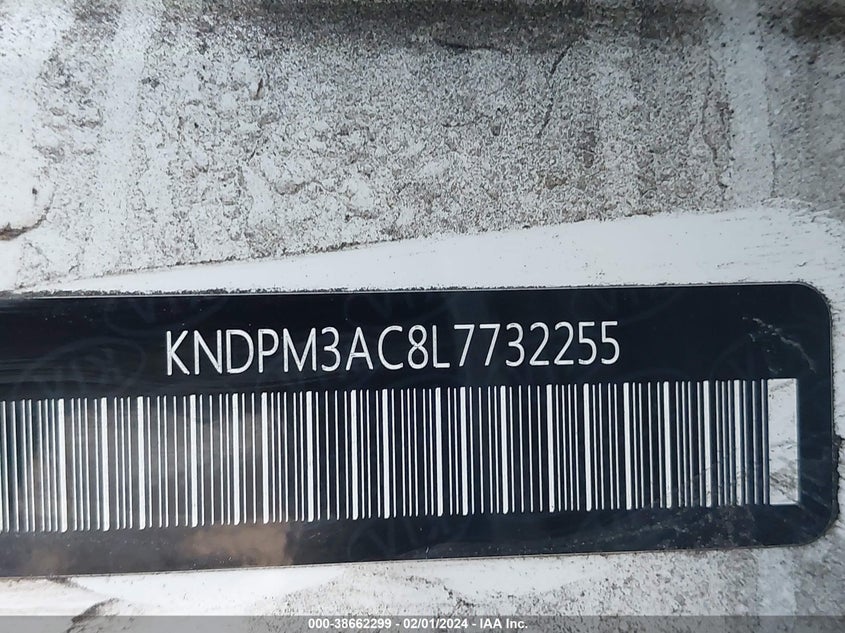 VIN KNDPM3AC8L7732255 2020 KIA SPORTAGE LX