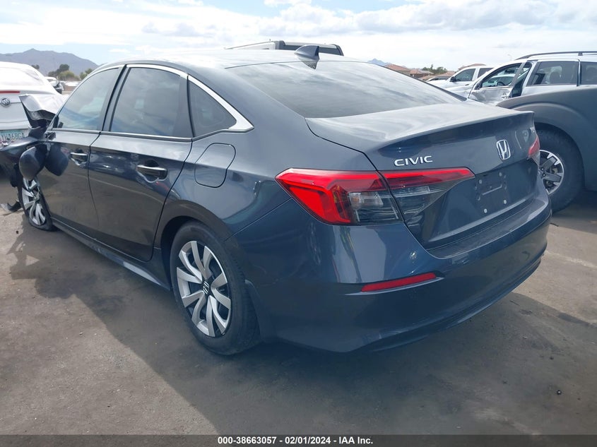 VIN 2HGFE2F2XPH553472 2023 HONDA CIVIC LX