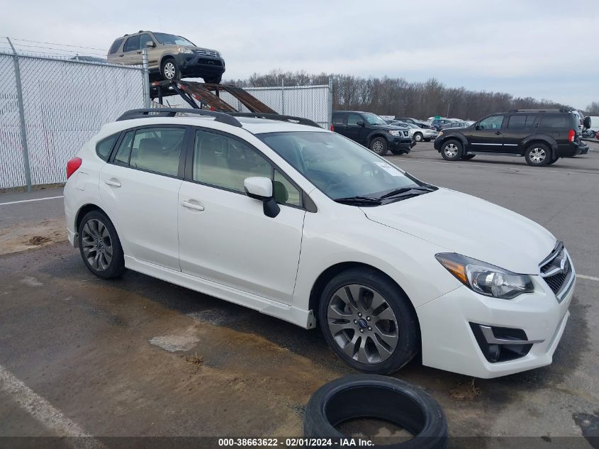 2016 SUBARU IMPREZA 2.0I SPORT PREMIUM - JF1GPAP63G8332963