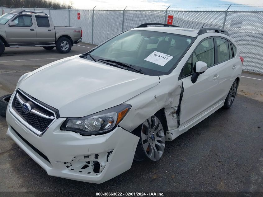 2016 SUBARU IMPREZA 2.0I SPORT PREMIUM - JF1GPAP63G8332963