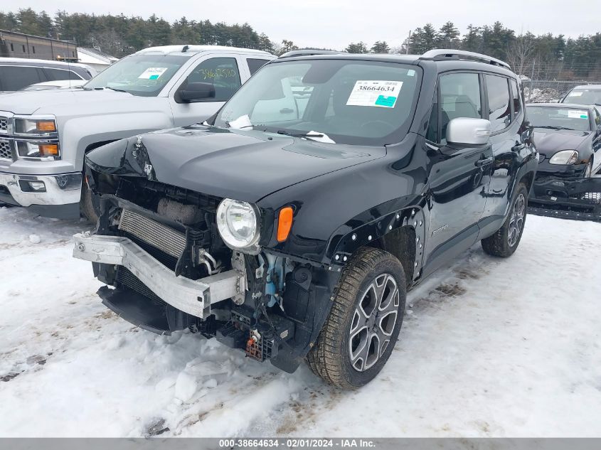 2017 JEEP RENEGADE LIMITED - ZACCJBDB4HPF12755