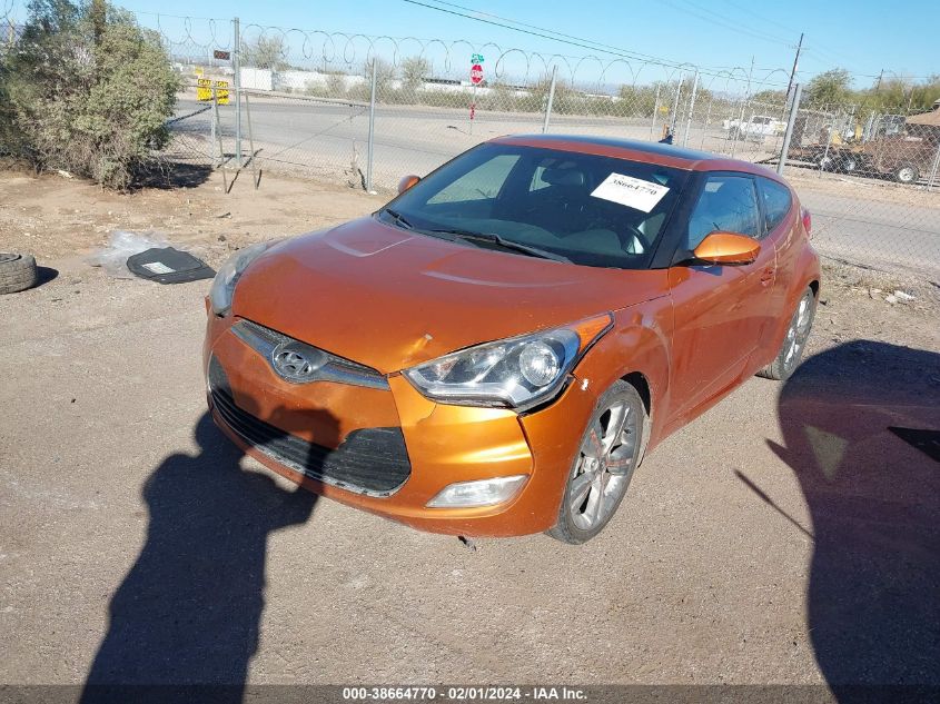 2016 HYUNDAI VELOSTER - KMHTC6AD9GU286633