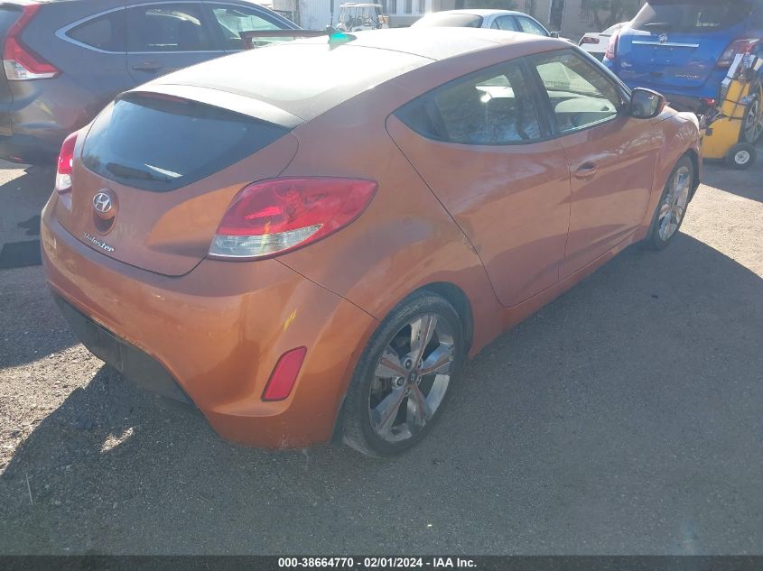 2016 HYUNDAI VELOSTER - KMHTC6AD9GU286633