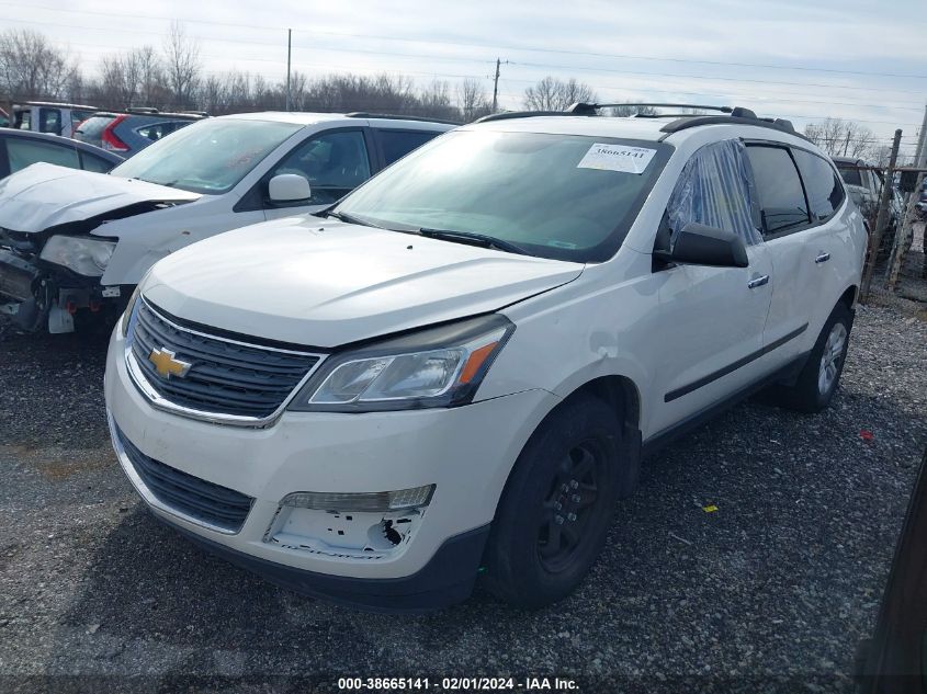 2013 CHEVROLET TRAVERSE LS - 1GNKRFKD6DJ258614