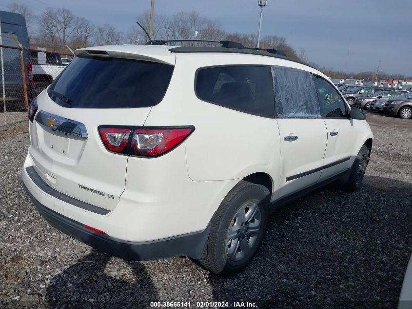 2013 CHEVROLET TRAVERSE LS - 1GNKRFKD6DJ258614