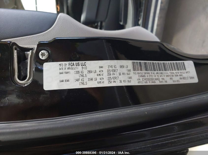 2016 DODGE GRAND CARAVAN SE - 2C4RDGBG9GR100452