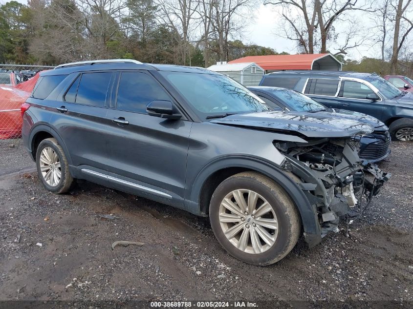 Lot #2539232017 2020 FORD EXPLORER LIMITED salvage car