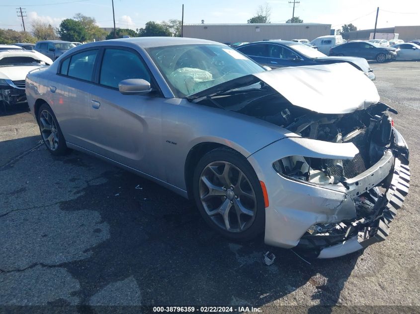 Lot #2539242565 2015 DODGE CHARGER R/T salvage car