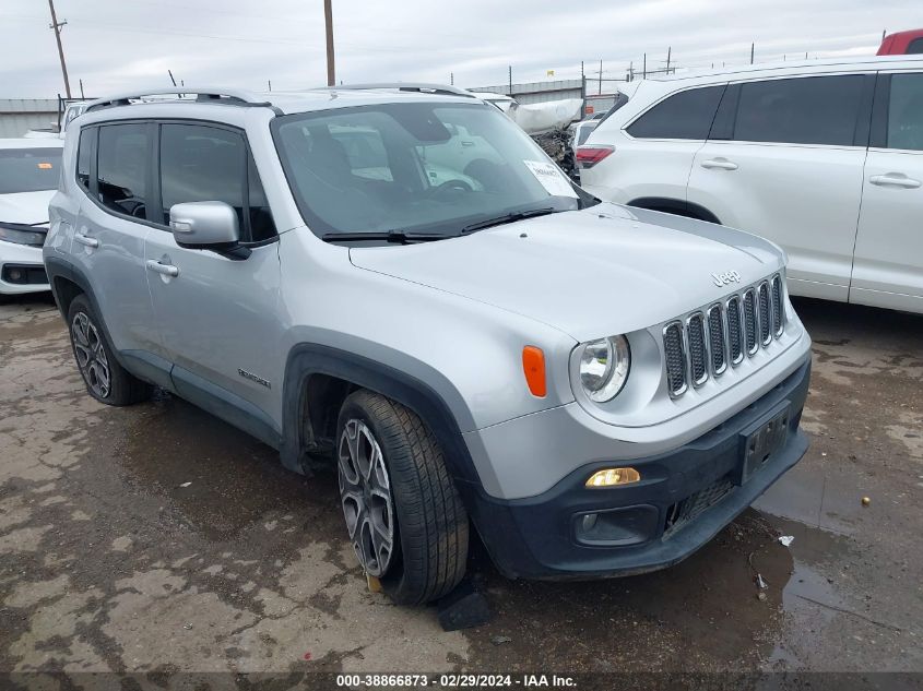 Lot #2525411370 2017 JEEP RENEGADE LIMITED FWD salvage car
