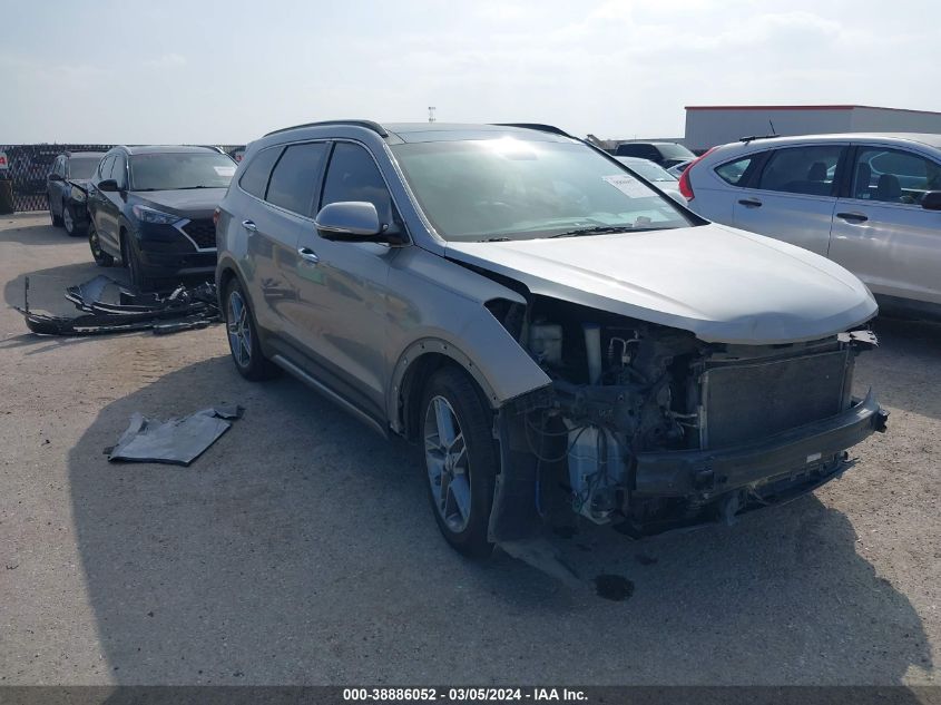 Lot #2525411349 2017 HYUNDAI SANTA FE LIMITED ULTIMATE salvage car
