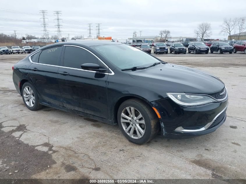 Lot #2568758105 2015 CHRYSLER 200 LIMITED salvage car
