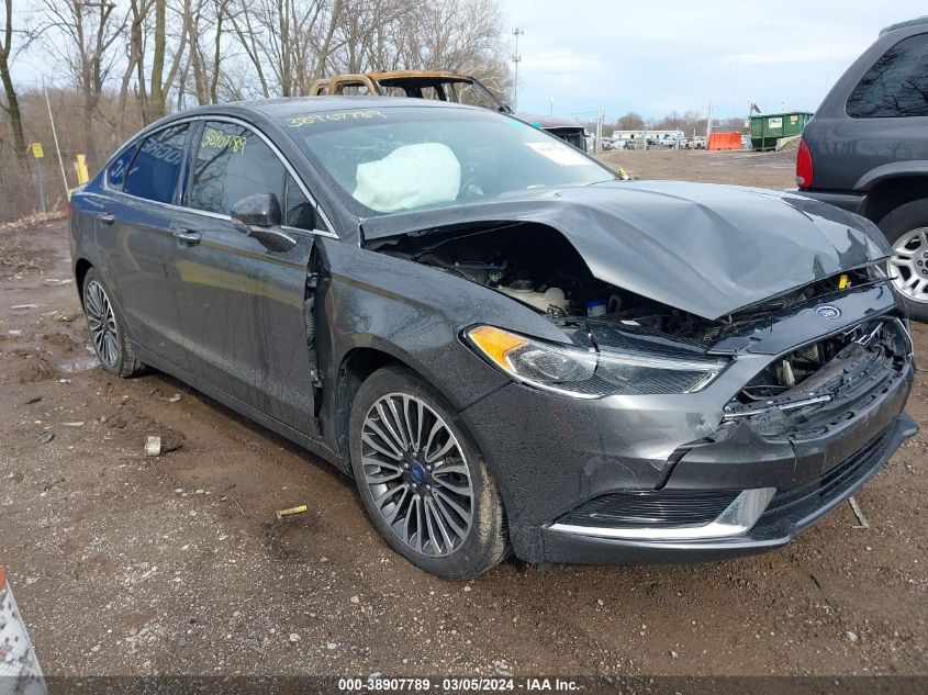 Lot #2550791062 2018 FORD FUSION SE salvage car