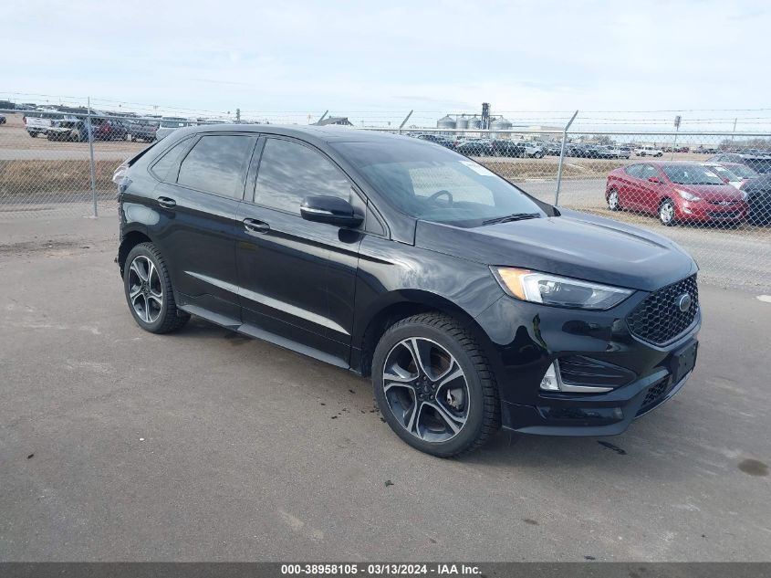 Lot #2539240007 2019 FORD EDGE ST salvage car
