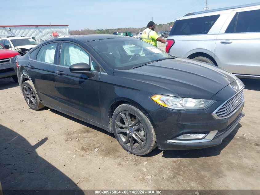 Lot #2528865686 2018 FORD FUSION SE salvage car