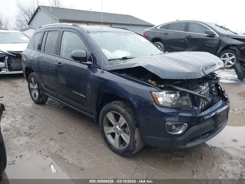 Lot #2541526239 2017 JEEP COMPASS HIGH ALTITUDE FWD salvage car