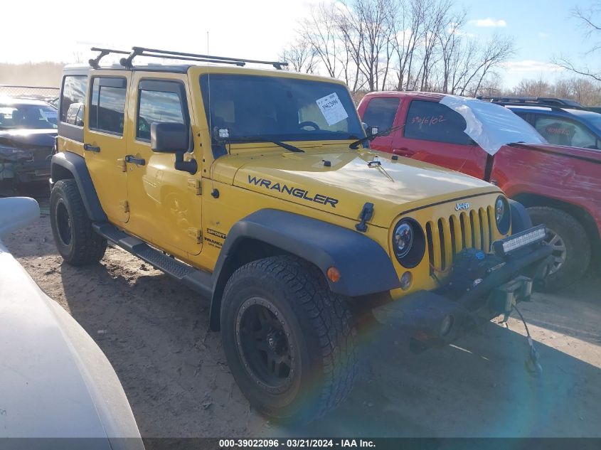 Lot #2525405517 2015 JEEP WRANGLER UNLIMITED SPORT salvage car