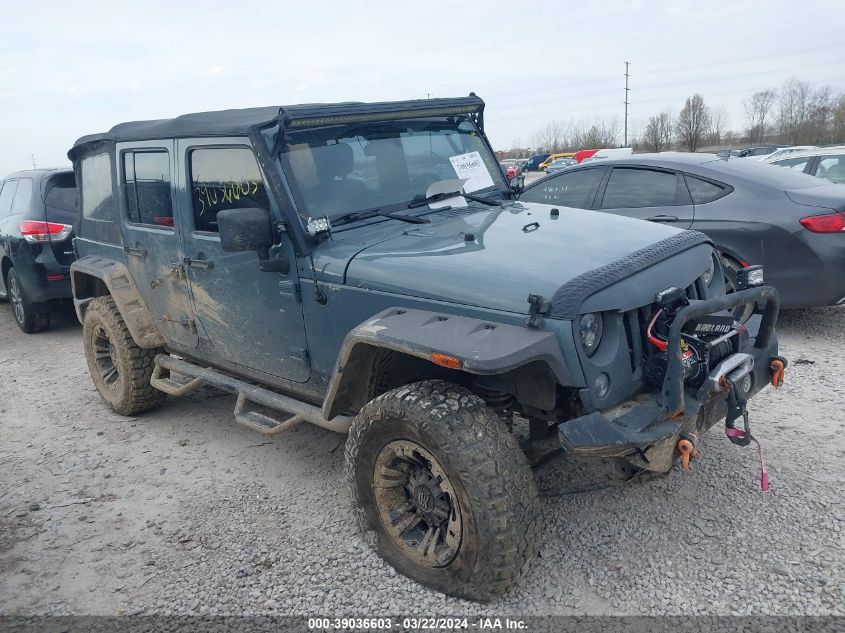 Lot #2534659858 2014 JEEP WRANGLER UNLIMITED SPORT salvage car