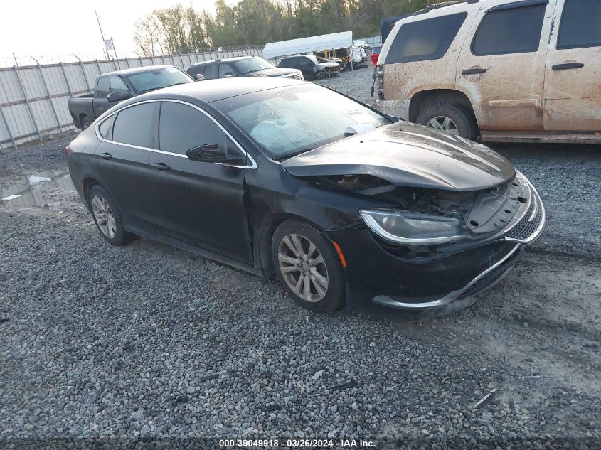 Lot #2539236711 2015 CHRYSLER 200 LIMITED salvage car