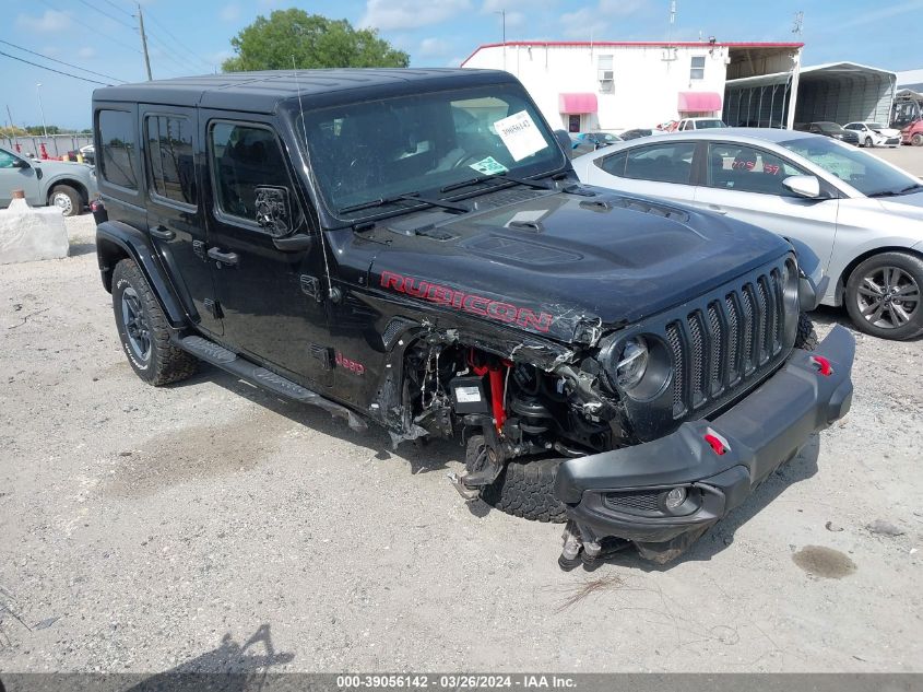 Lot #2541526052 2022 JEEP WRANGLER UNLIMITED RUBICON 4X4 salvage car