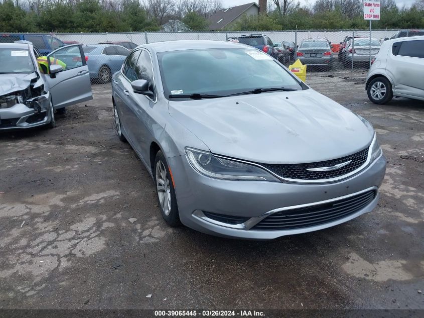 Lot #2525404434 2015 CHRYSLER 200 LIMITED salvage car