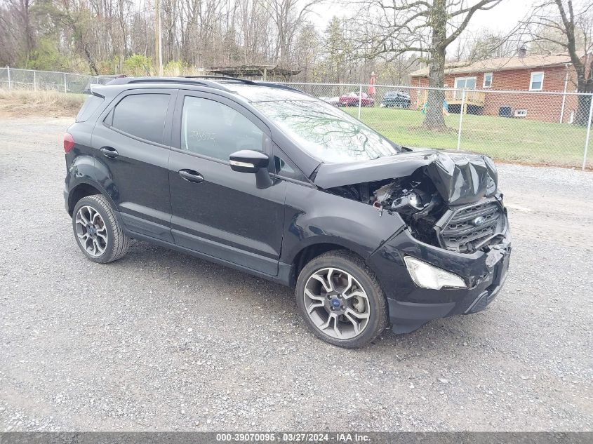 Lot #2541525929 2019 FORD ECOSPORT SES salvage car