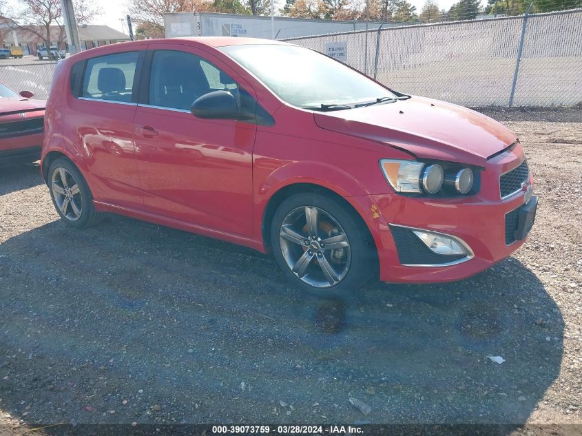 Lot #2538097191 2013 CHEVROLET SONIC RS MANUAL salvage car
