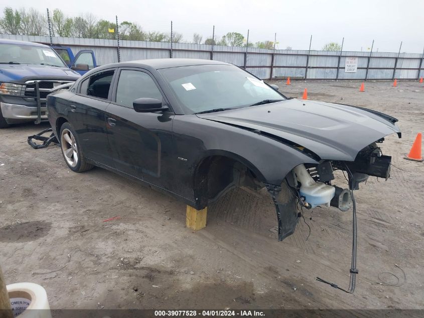 Lot #2564315496 2014 DODGE CHARGER ROAD/TRACK salvage car
