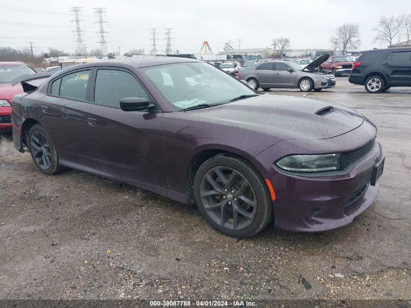 Lot #2539239750 2021 DODGE CHARGER GT RWD salvage car