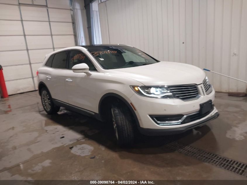 Lot #2525410113 2017 LINCOLN MKX RESERVE salvage car