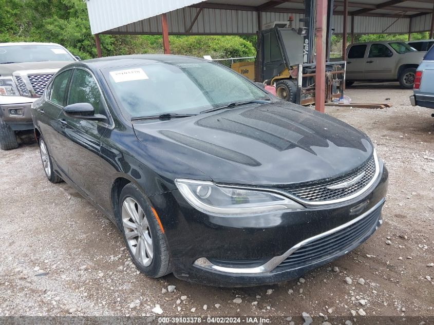 Lot #2539239611 2015 CHRYSLER 200 LIMITED salvage car