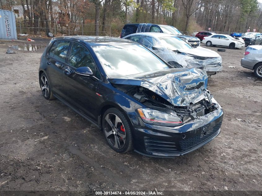 Lot #2539247167 2017 VOLKSWAGEN GOLF GTI SE 4-DOOR salvage car