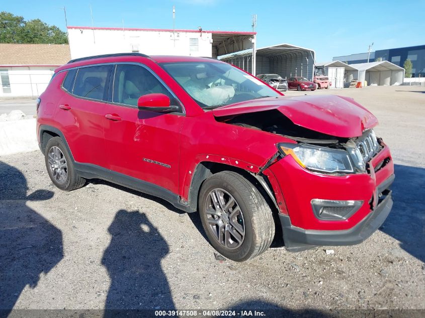 Lot #2525404038 2020 JEEP COMPASS SUN AND WHEEL FWD salvage car