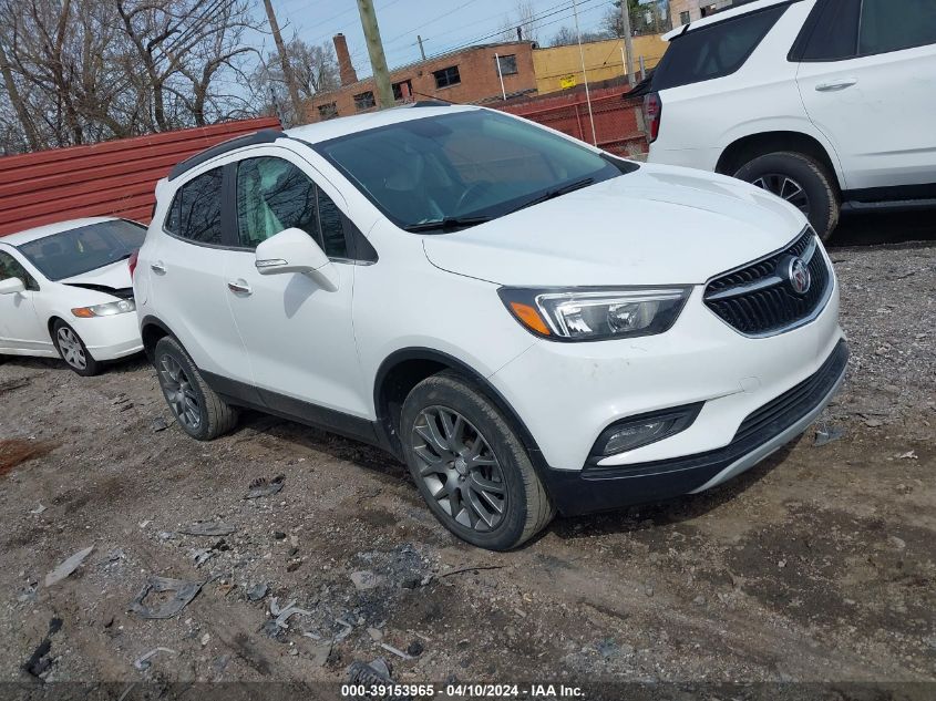 Lot #2536946637 2019 BUICK ENCORE AWD SPORT TOURING salvage car