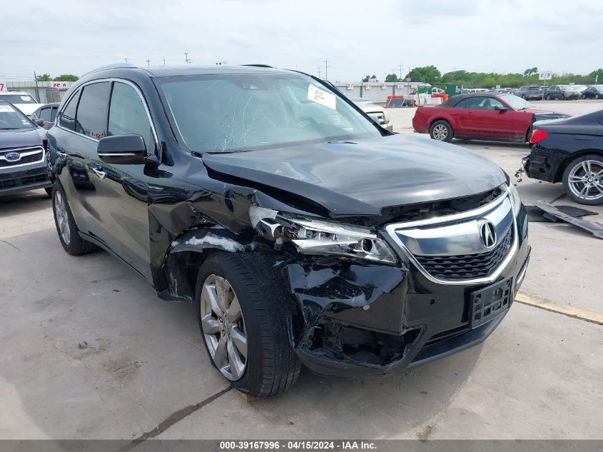 Lot #2539239100 2016 ACURA MDX ADVANCE   ENTERTAINMENT PACKAGES/ADVANCE PACKAGE salvage car