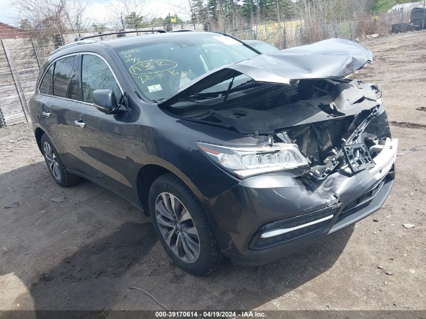 Lot #2539231000 2014 ACURA MDX TECHNOLOGY PACKAGE salvage car