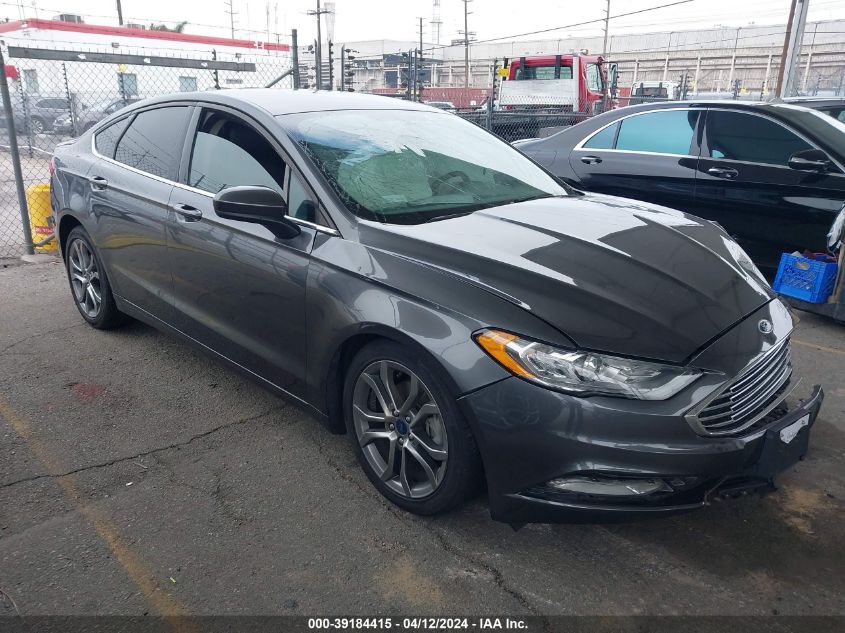 Lot #2543823979 2017 FORD FUSION SE salvage car
