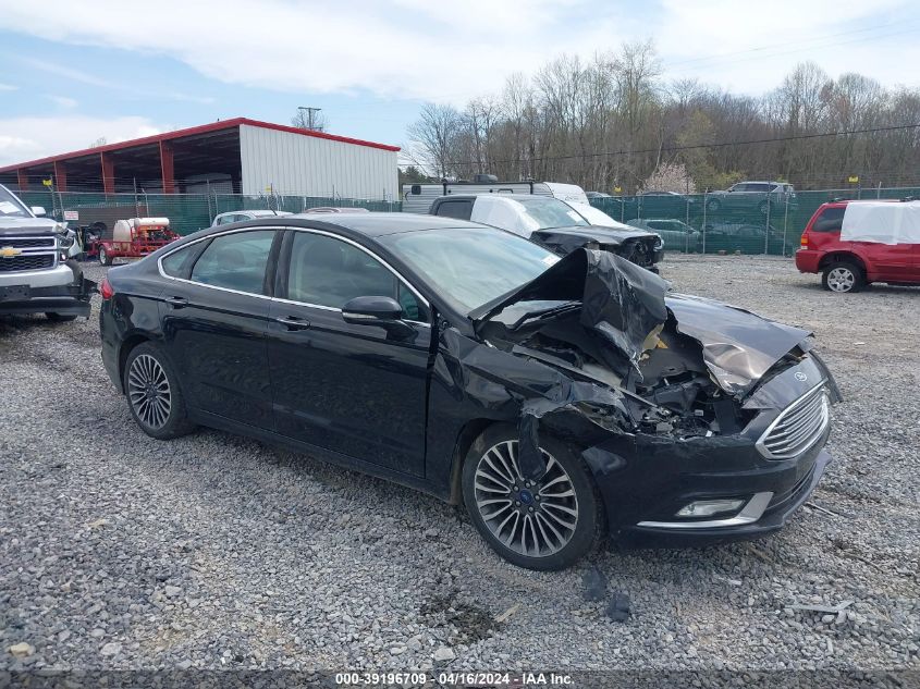 Lot #2550788749 2017 FORD FUSION SE salvage car