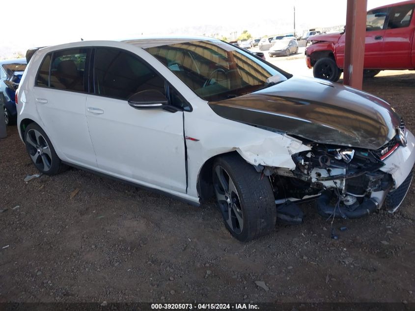 Lot #2541534950 2016 VOLKSWAGEN GOLF GTI S 4-DOOR salvage car