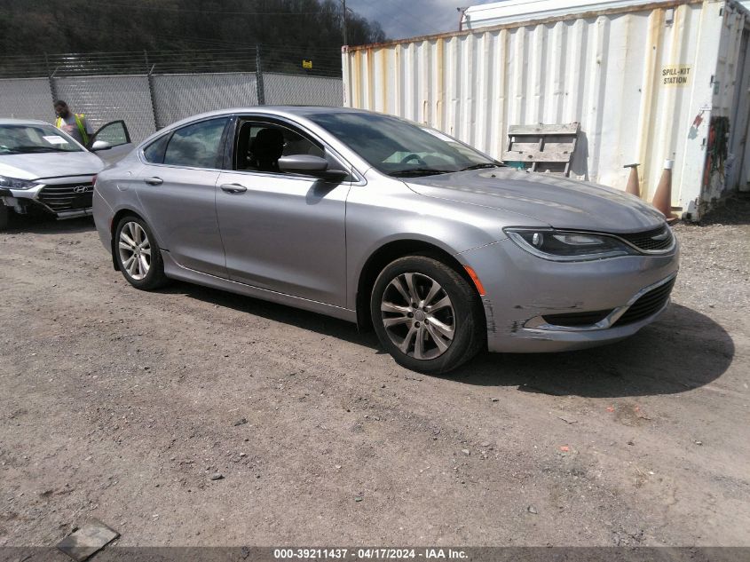 Lot #2539246485 2016 CHRYSLER 200 LIMITED salvage car