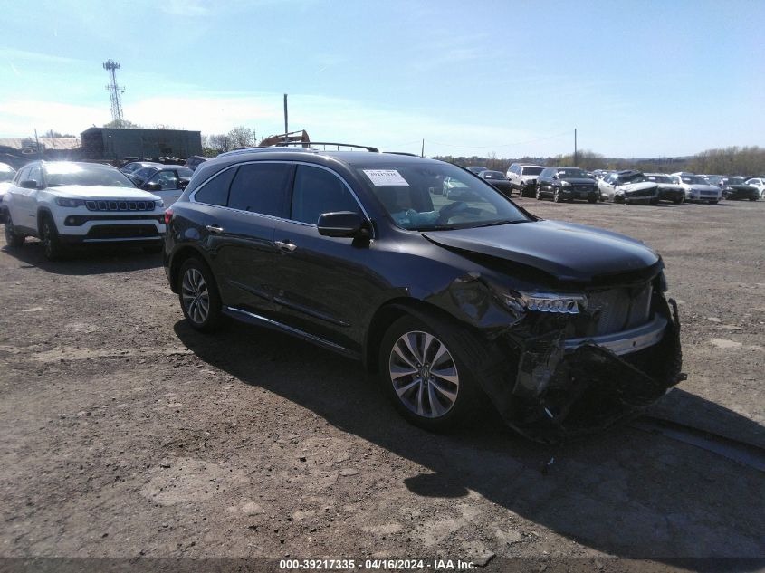 Lot #2536956274 2015 ACURA MDX TECHNOLOGY PACKAGE salvage car