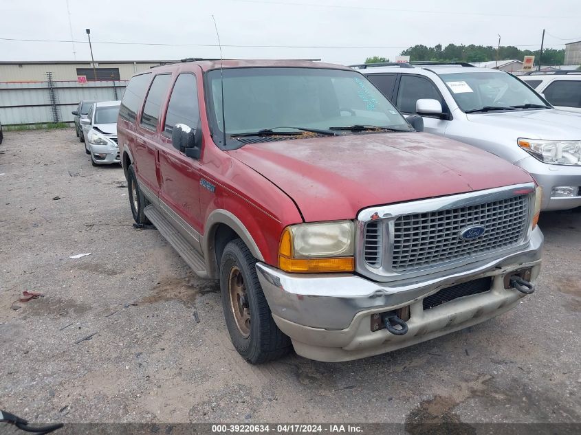 Lot #2535809663 2001 FORD EXCURSION LIMITED salvage car