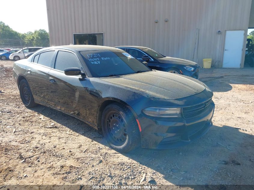 Lot #2539235348 2017 DODGE CHARGER POLICE AWD salvage car
