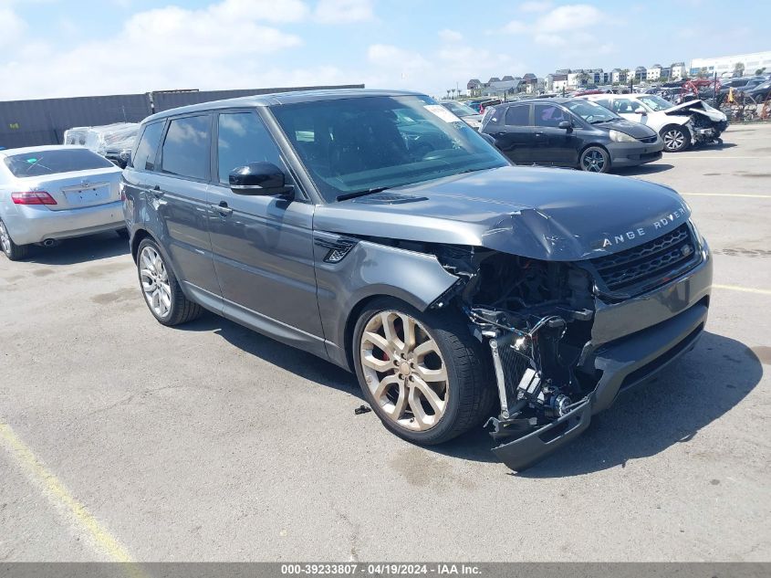 Lot #2570972611 2015 LAND ROVER RANGE ROVER SPORT 5.0L V8 SUPERCHARGED salvage car