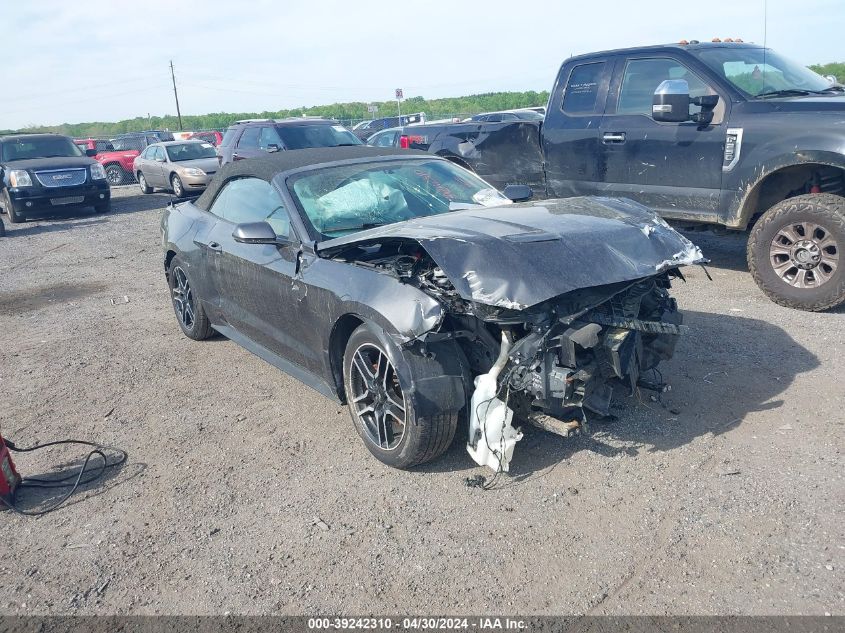 Lot #2555360127 2019 FORD MUSTANG ECOBOOST PREMIUM salvage car