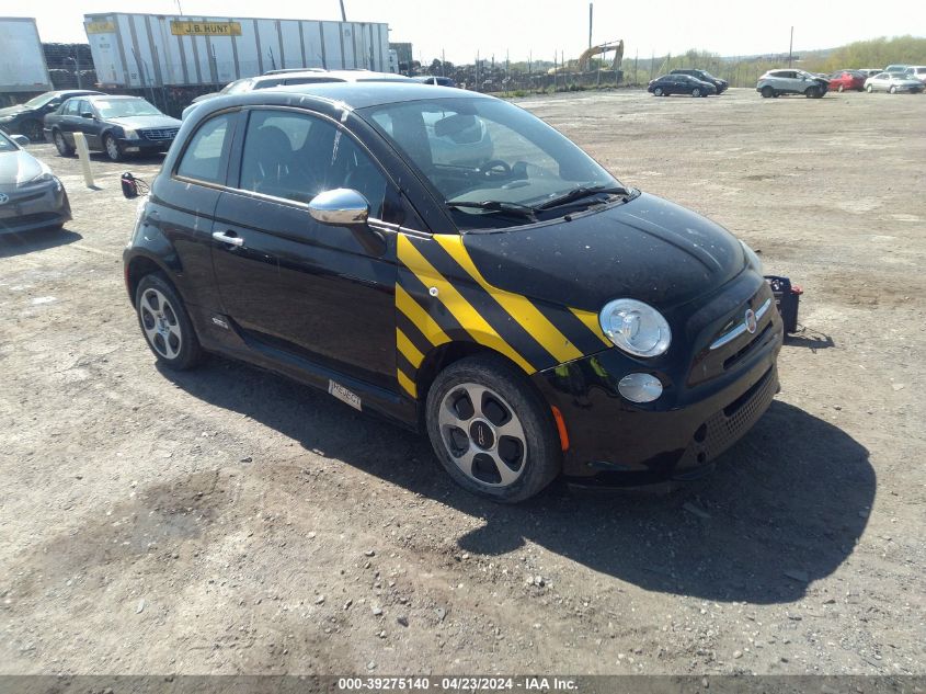Lot #2536956476 2015 FIAT 500E BATTERY ELECTRIC salvage car
